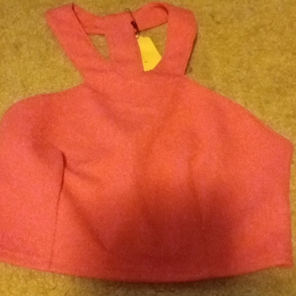 Cute pink halter top. New